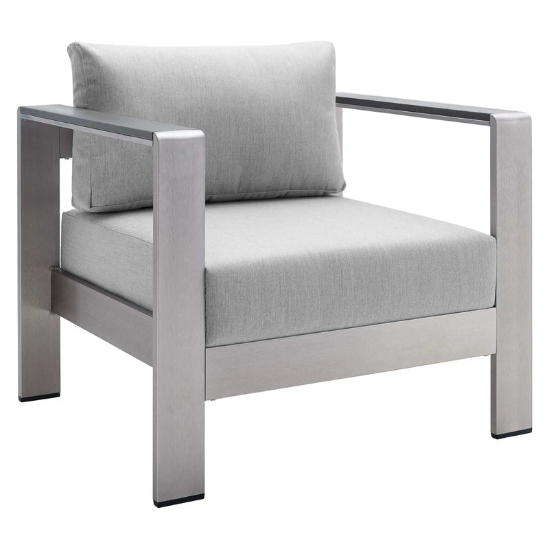 Shore 4 Piece Sunbrella Fabric Outdoor Patio Aluminum Set by Modway by HouseOfZazla