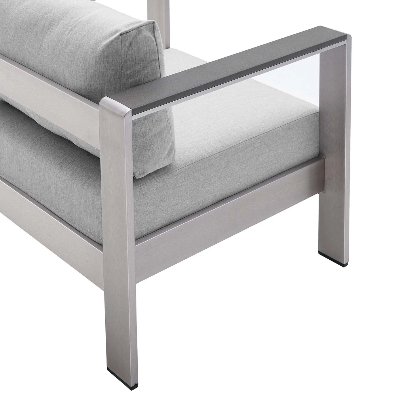 Shore 4 Piece Sunbrella Fabric Outdoor Patio Aluminum Set by Modway by HouseOfZazla