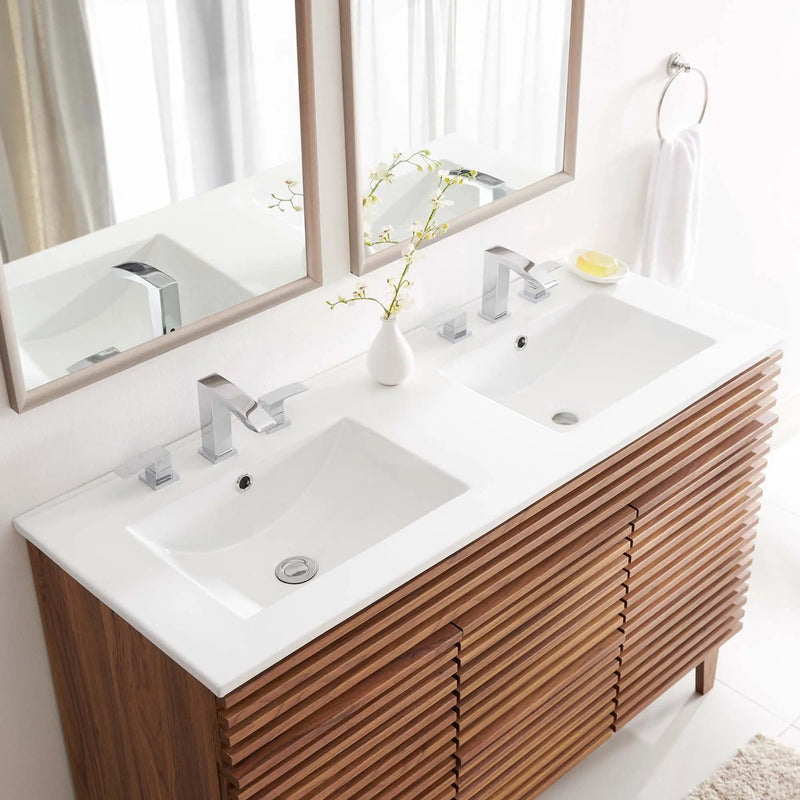 Cayman 48" Double Basin Bathroom Sink by Modway by HouseOfZazla
