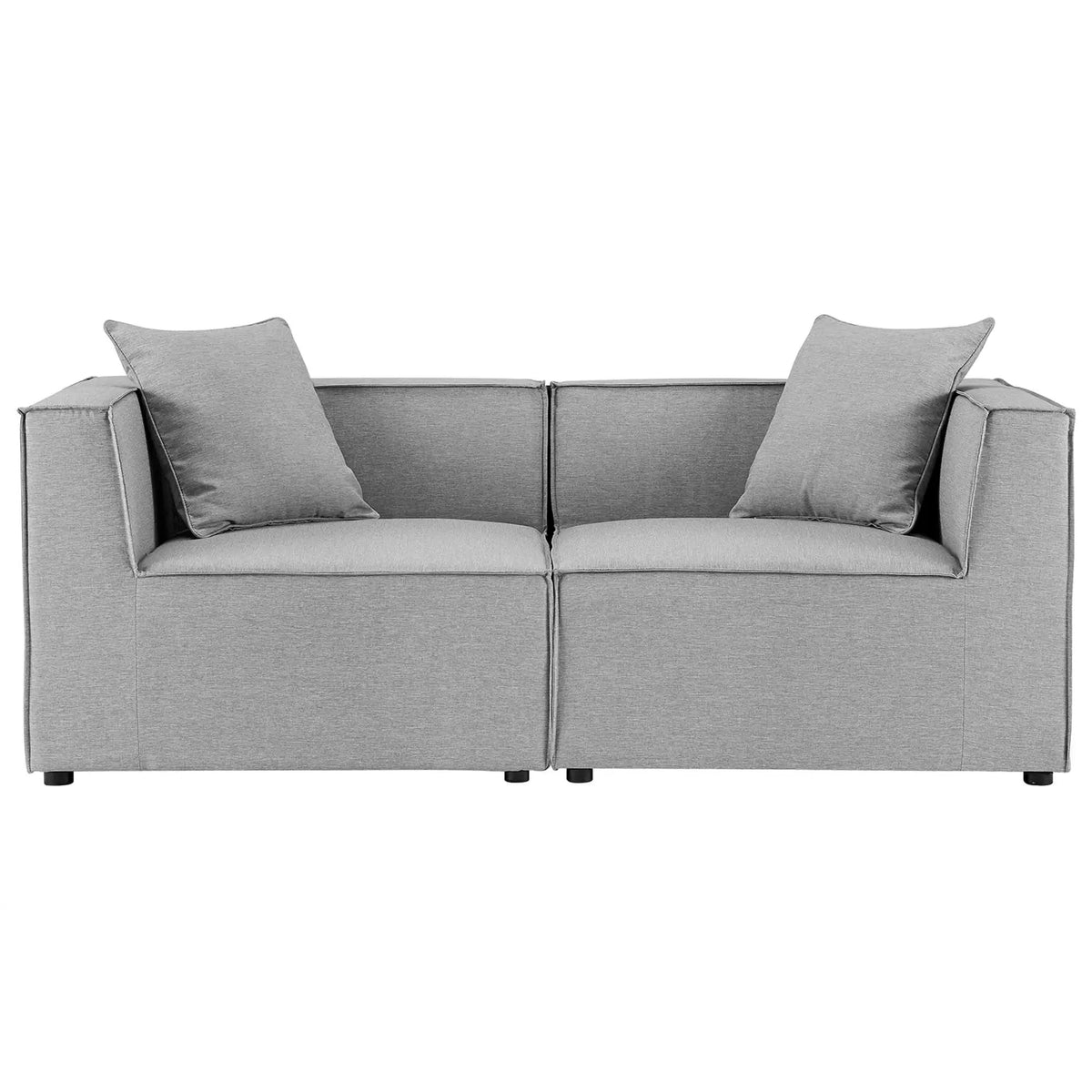 Saybrook 2-Piece Outdoor Patio Upholstered Sectional Sofa Loveseat by Modway by HouseOfZazla