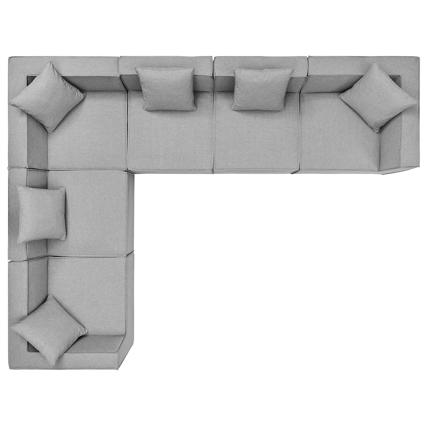 Saybrook 6-Piece Outdoor Patio Upholstered Sectional Sofa by Modway by HouseOfZazla