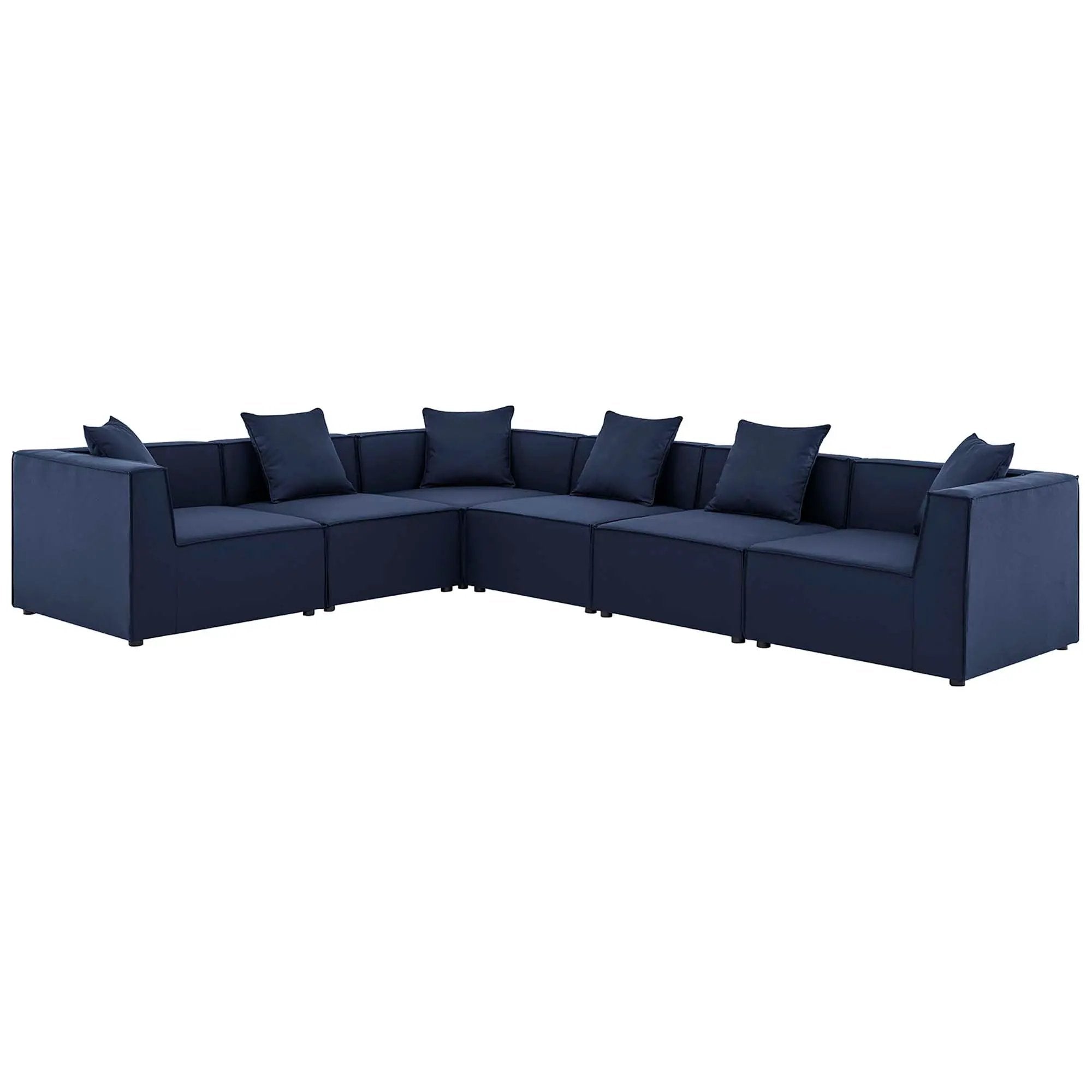 Saybrook 6-Piece Outdoor Patio Upholstered Sectional Sofa by Modway by HouseOfZazla