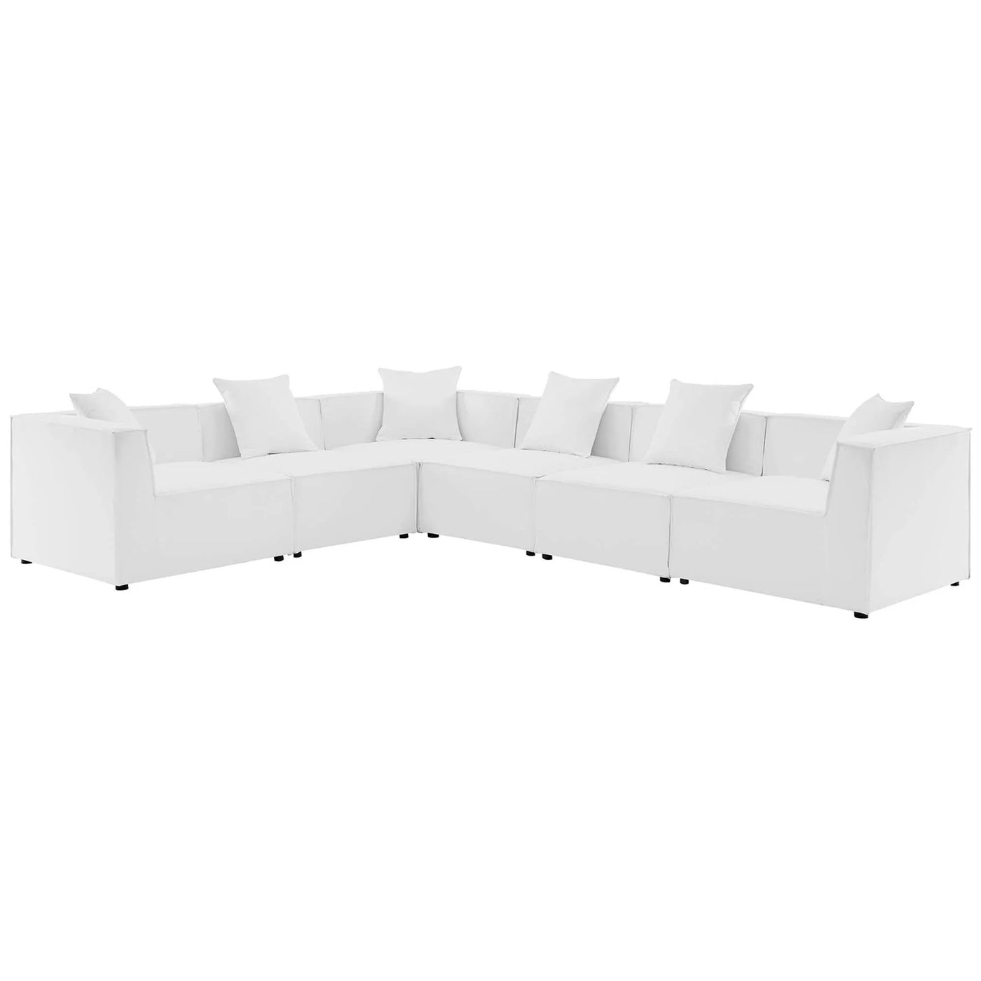 Saybrook 6-Piece Outdoor Patio Upholstered Sectional Sofa by Modway by HouseOfZazla