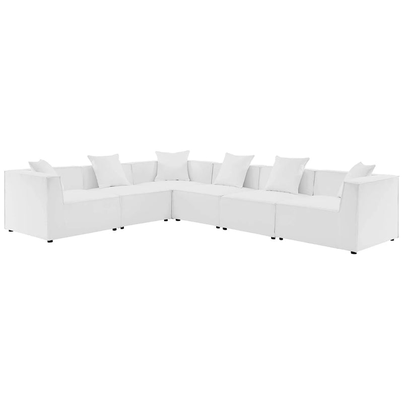 Saybrook 6-Piece Outdoor Patio Upholstered Sectional Sofa by Modway by HouseOfZazla