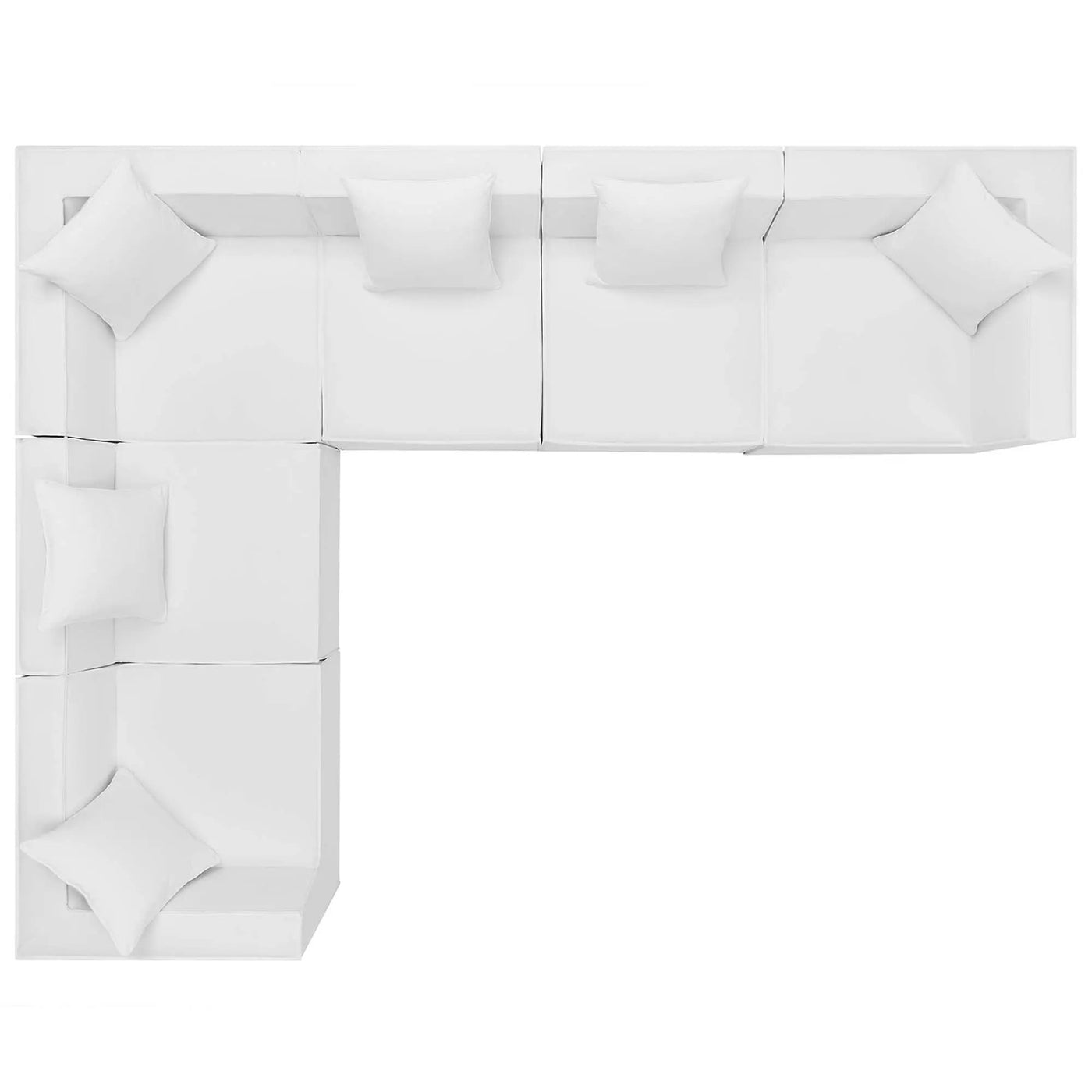 Saybrook 6-Piece Outdoor Patio Upholstered Sectional Sofa by Modway by HouseOfZazla