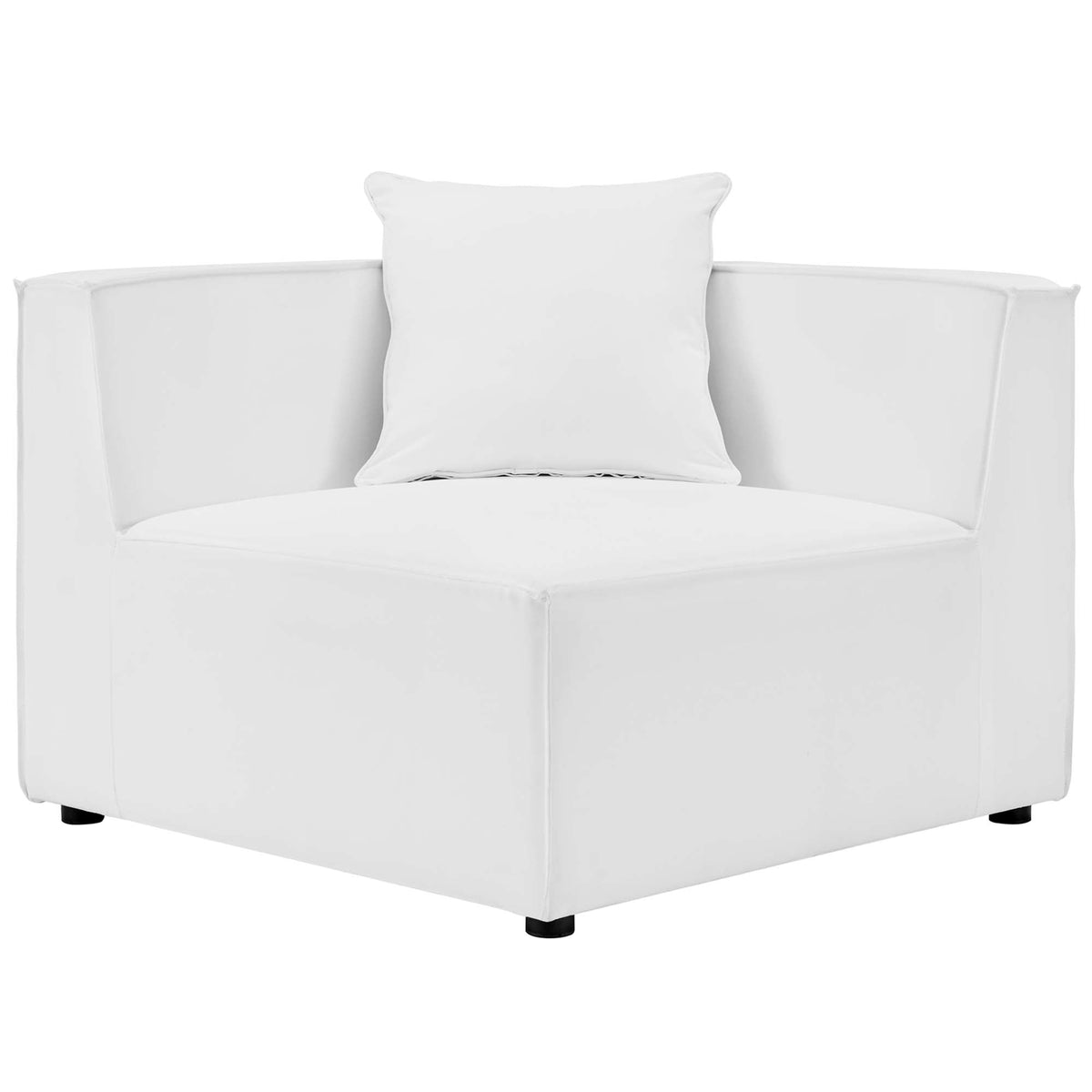 Saybrook 6-Piece Outdoor Patio Upholstered Sectional Sofa by Modway - Gray / Navy / White (EEI-4386), photo 29 of 39
