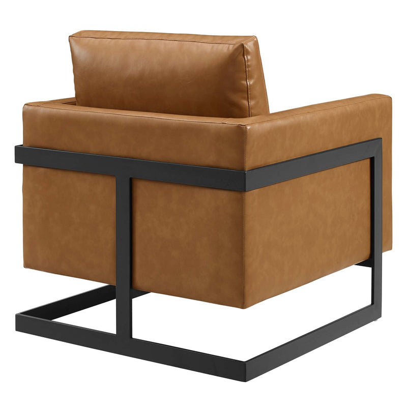 Posse Vegan Leather Accent Chair by Modway, photo 3 of 8