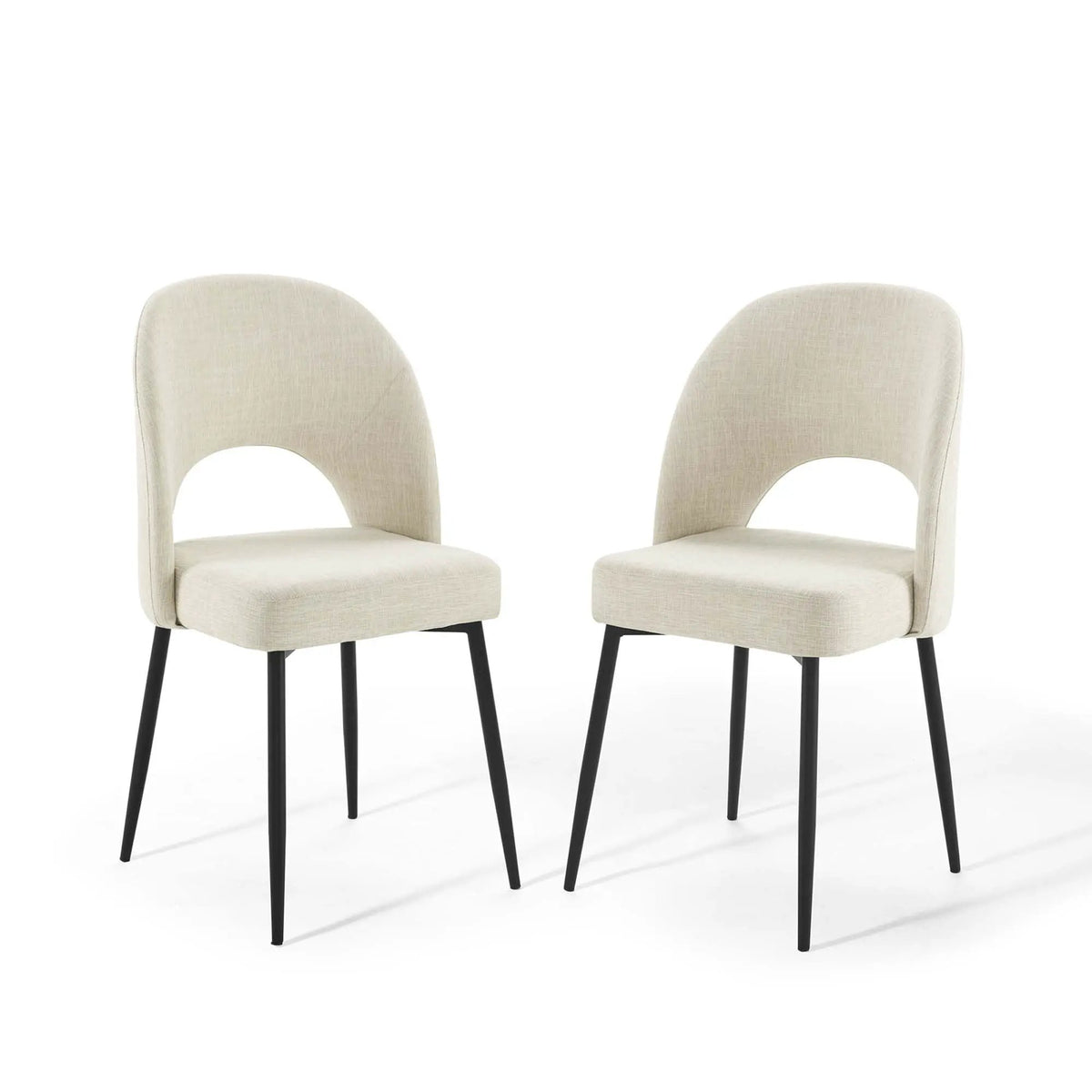 Rouse Upholstered Fabric Dining Side Chair Set of 2 by Modway by HouseOfZazla