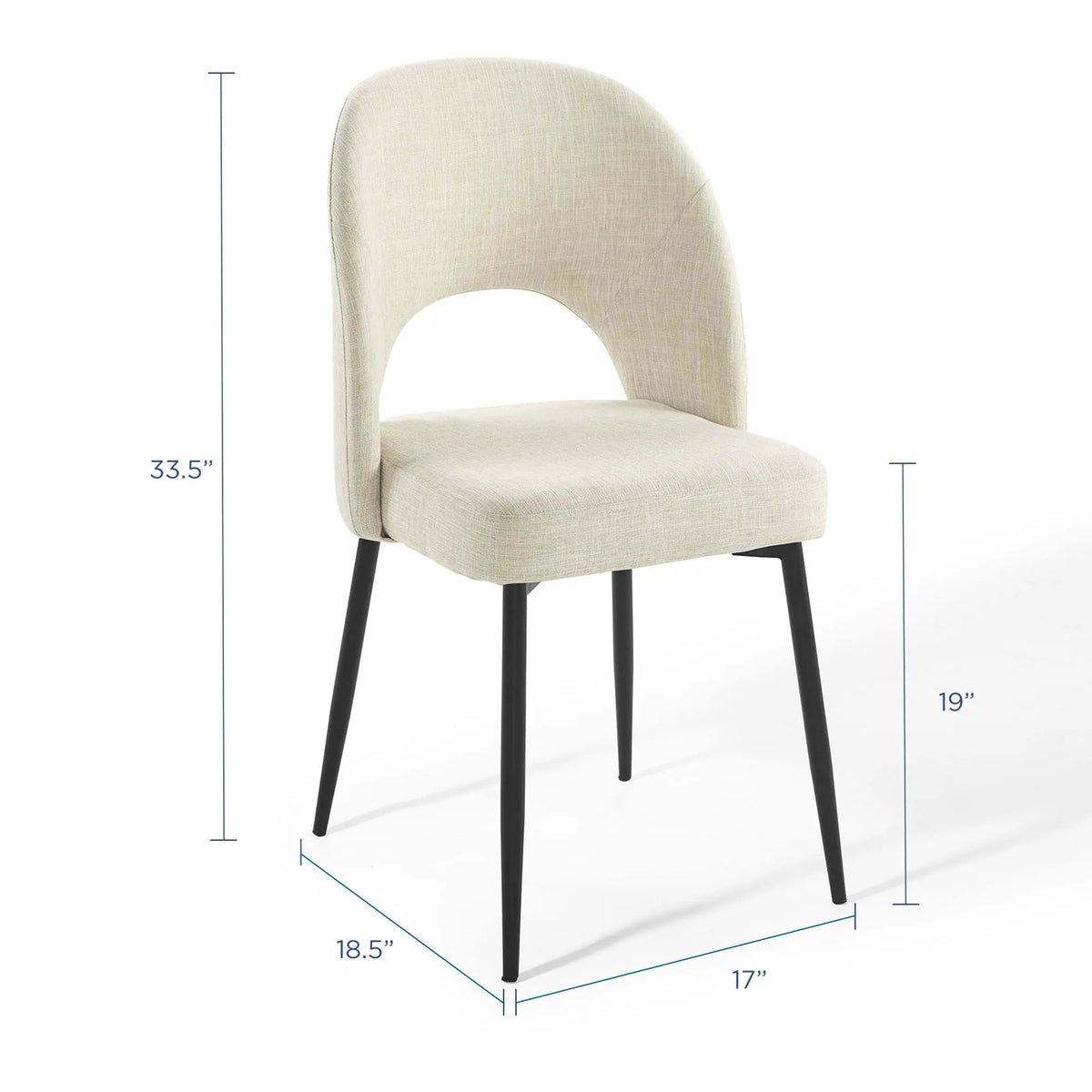 Rouse Upholstered Fabric Dining Side Chair Set of 2 by Modway by HouseOfZazla