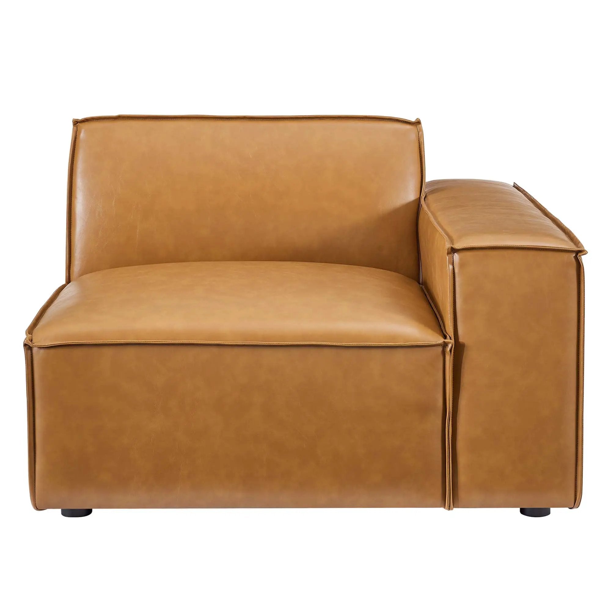 Restore Right-Arm Vegan Leather Sectional Sofa Chair by Modway by HouseOfZazla