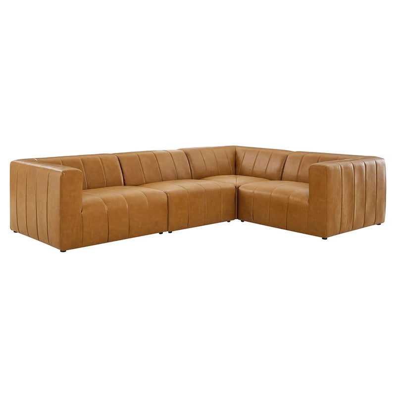 Bartlett 4-Piece Vegan Leather Sectional Sofa by Modway by HouseOfZazla