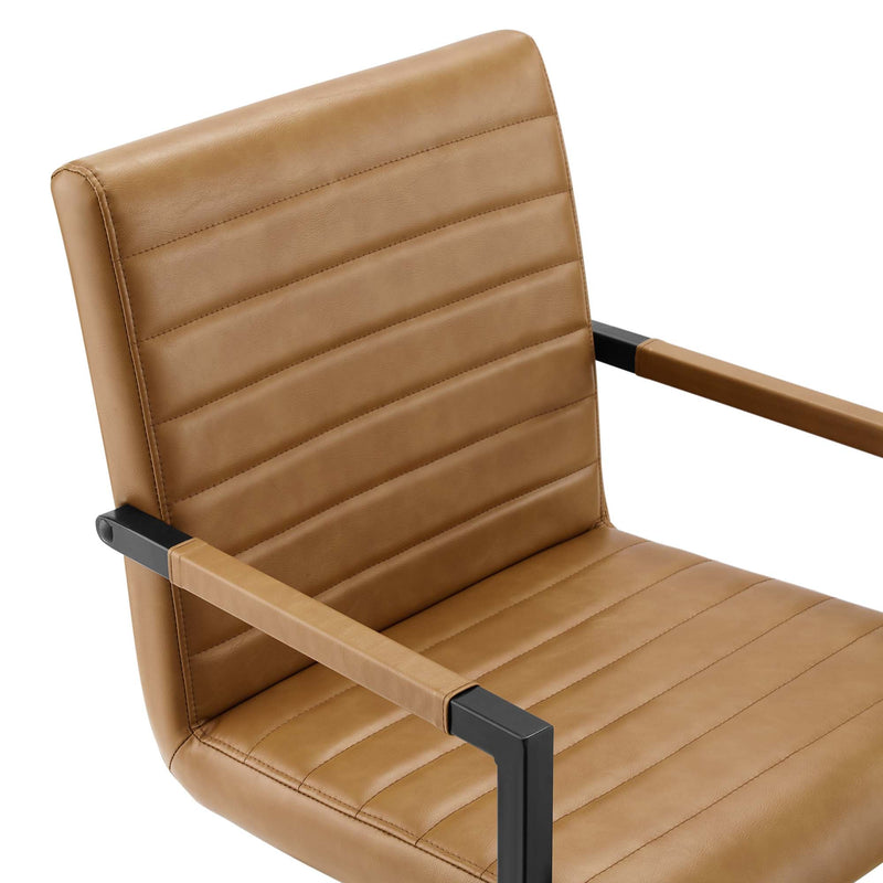 Savoy Vegan Leather Dining Chairs Set of 2 by Modway, photo 4 of 9