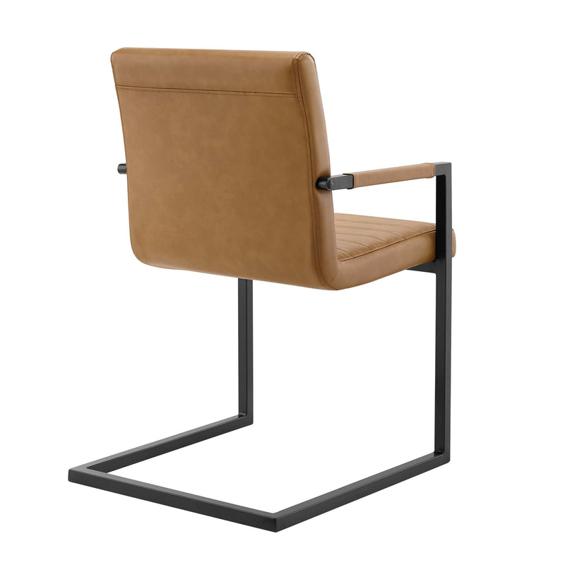 Savoy Vegan Leather Dining Chairs Set of 2 by Modway, photo 6 of 9