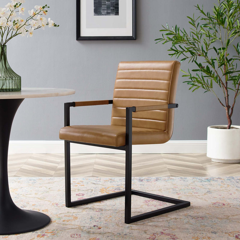 Savoy Vegan Leather Dining Chairs Set of 2 by Modway, photo 9 of 9