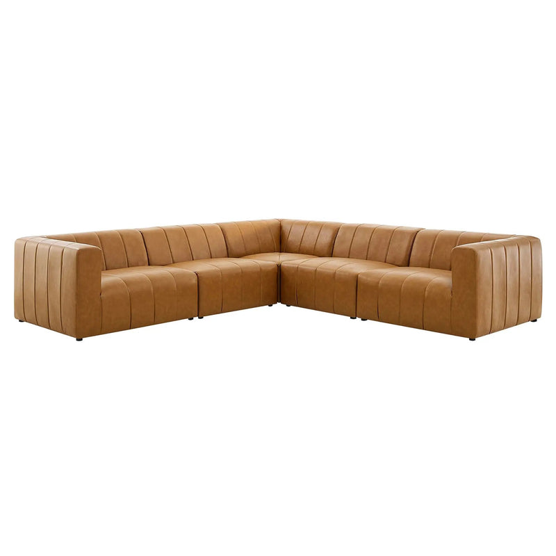 Bartlett 5-Piece Vegan Leather Sectional Sofa by Modway by HouseOfZazla
