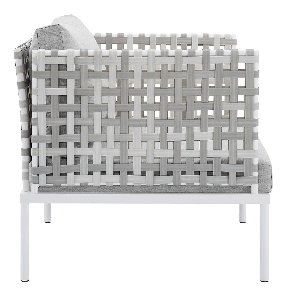 Harmony Sunbrella® Basket Weave Outdoor Patio Aluminum Armchair by Modway, photo 2 of 16