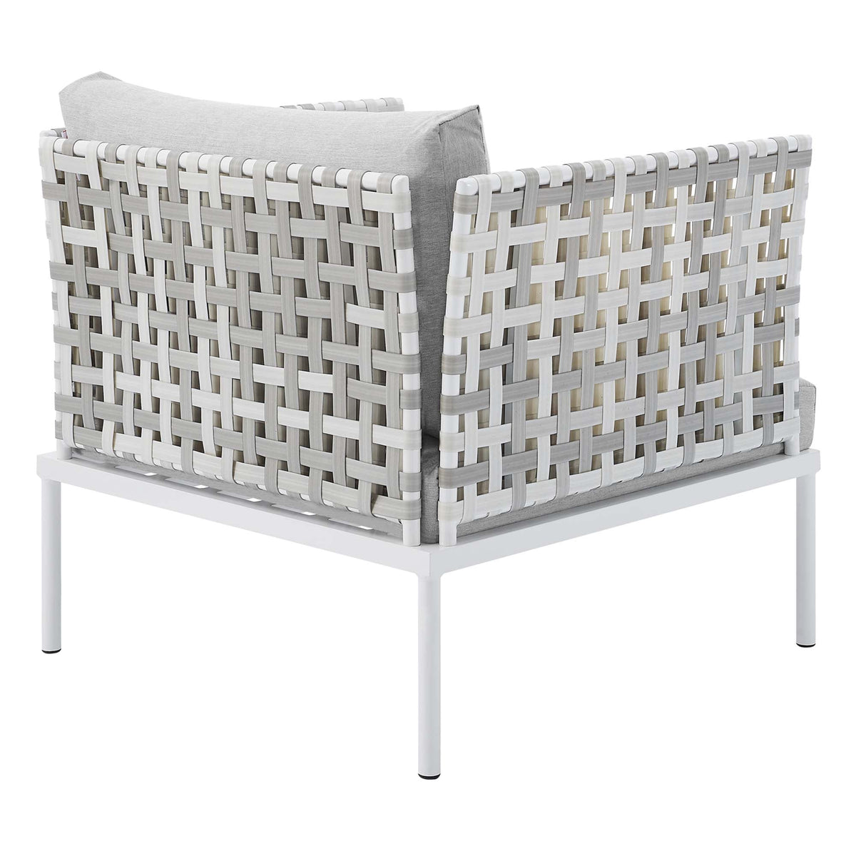 Harmony Sunbrella® Basket Weave Outdoor Patio Aluminum Armchair by Modway, photo 3 of 16