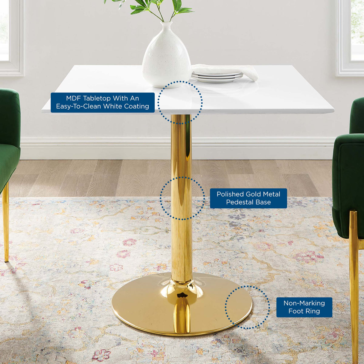 Verne Square Dining Table by Modway, photo 23 of 24