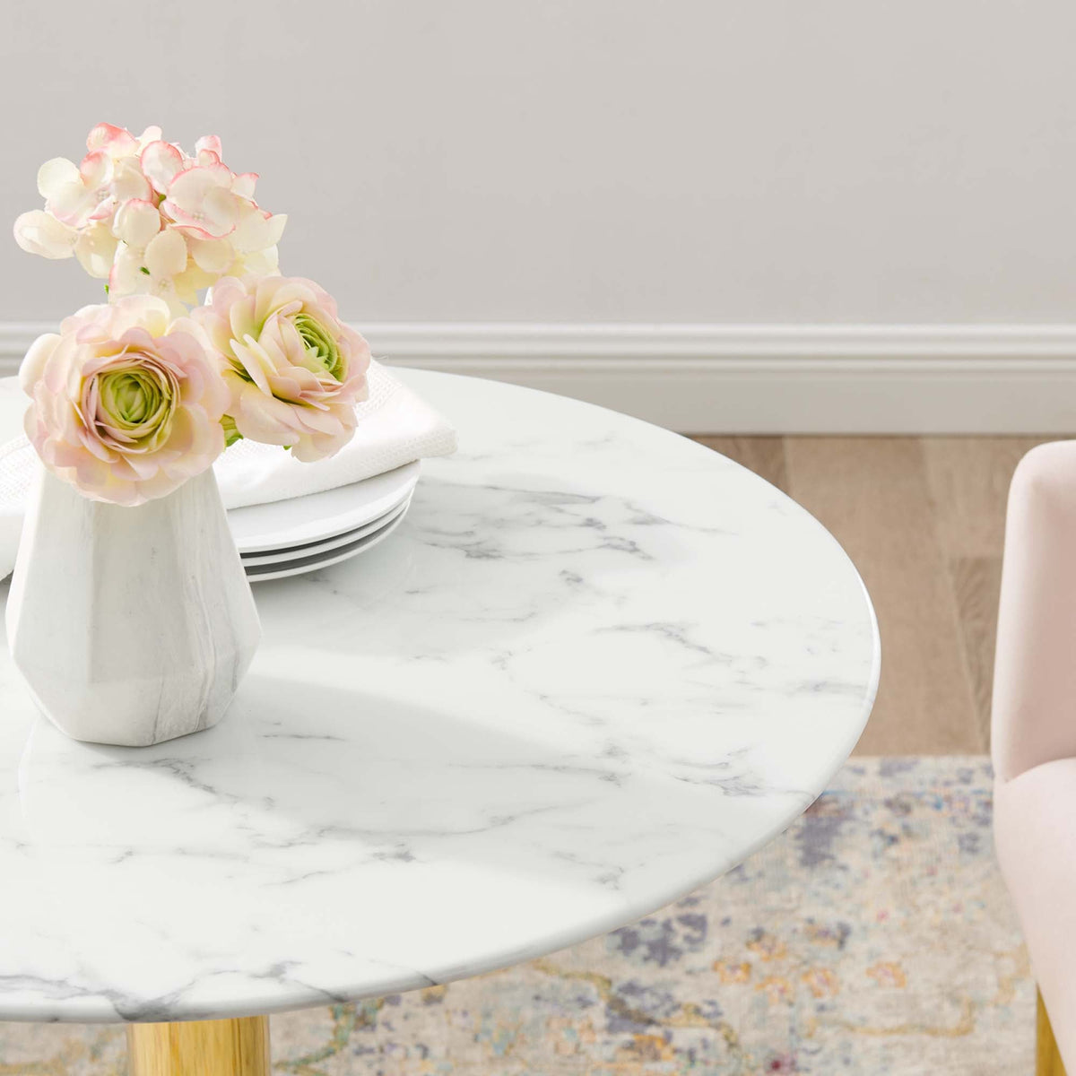 Verne Artificial Marble Dining Table by Modway, photo 6 of 36