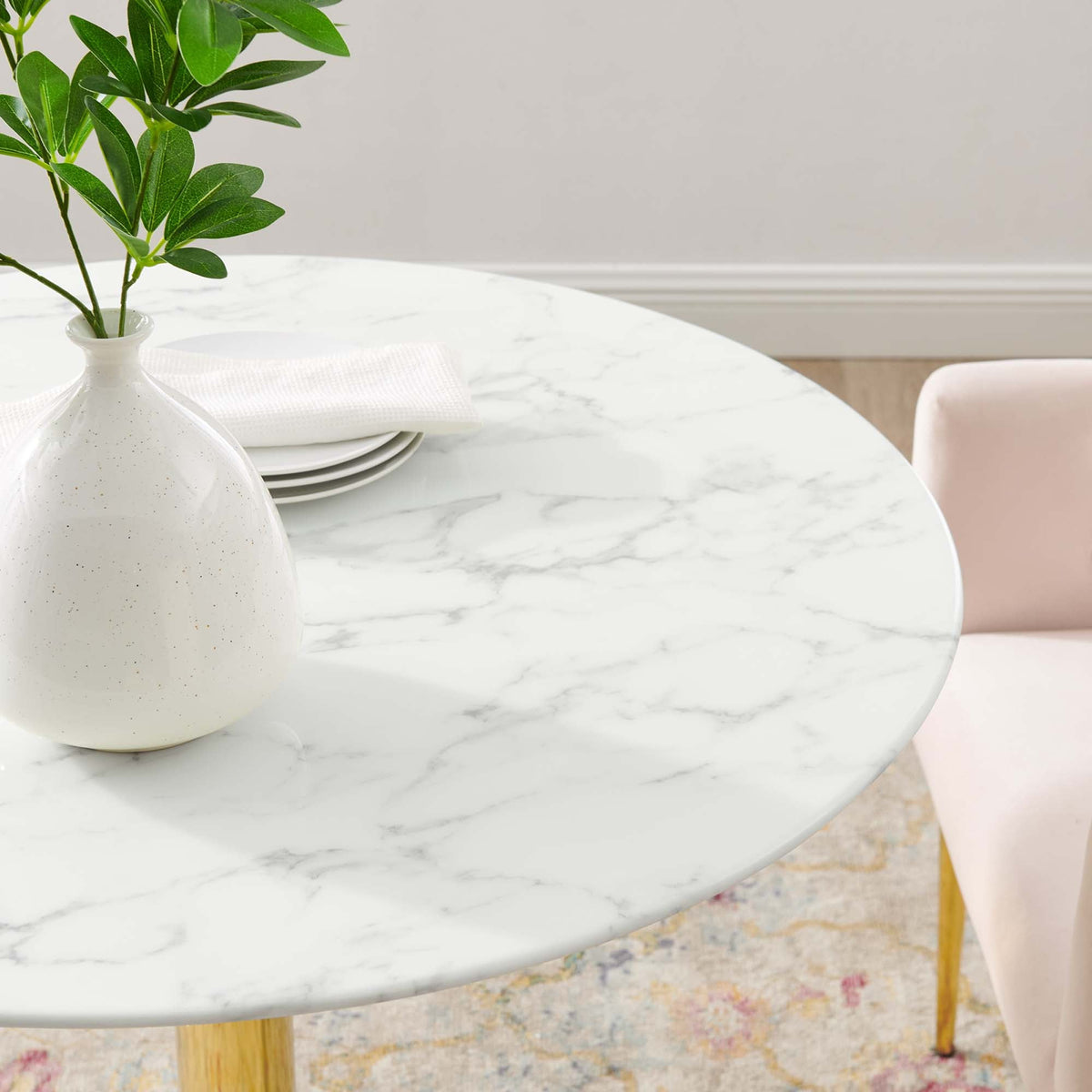 Verne Artificial Marble Dining Table by Modway, photo 18 of 36