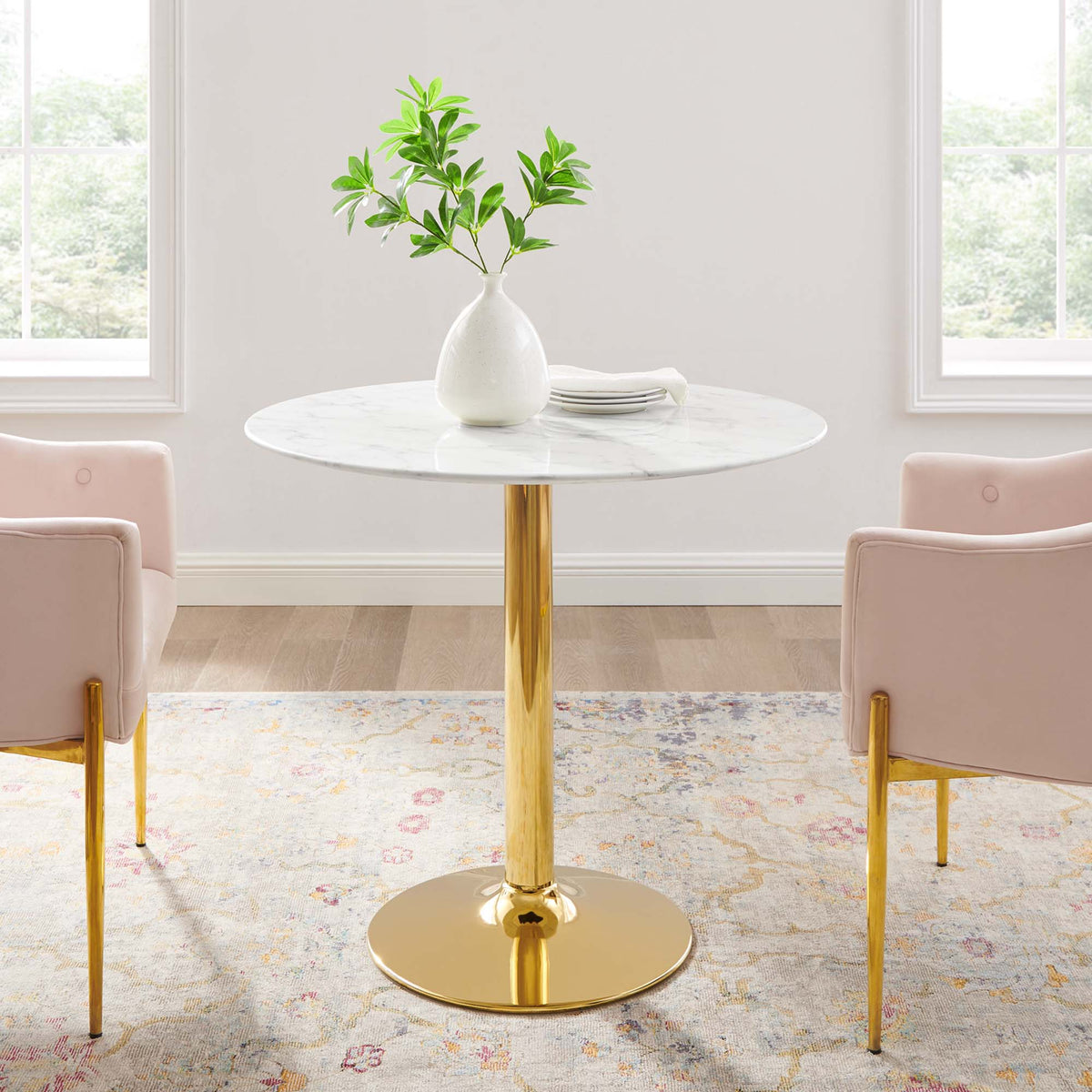Verne Artificial Marble Dining Table by Modway, photo 16 of 36