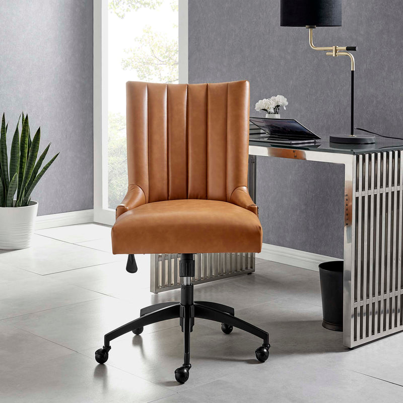 Empower Channel Tufted Vegan Leather Office Chair by Modway, photo 8 of 9