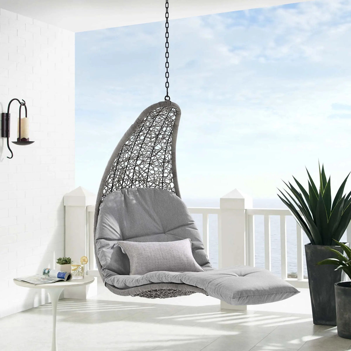 Landscape Hanging Chaise Lounge Outdoor Patio Swing Chair by Modway by HouseOfZazla