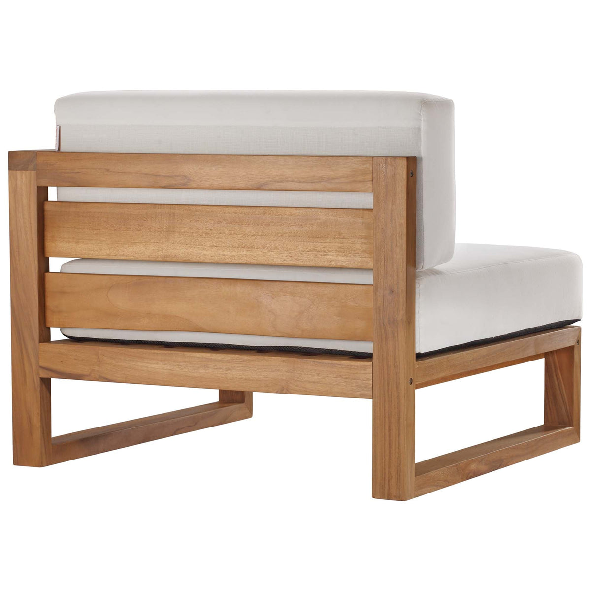 Upland 5-Piece Outdoor Patio Teak Wood Sectional Sofa Set by Modway, photo 4 of 19