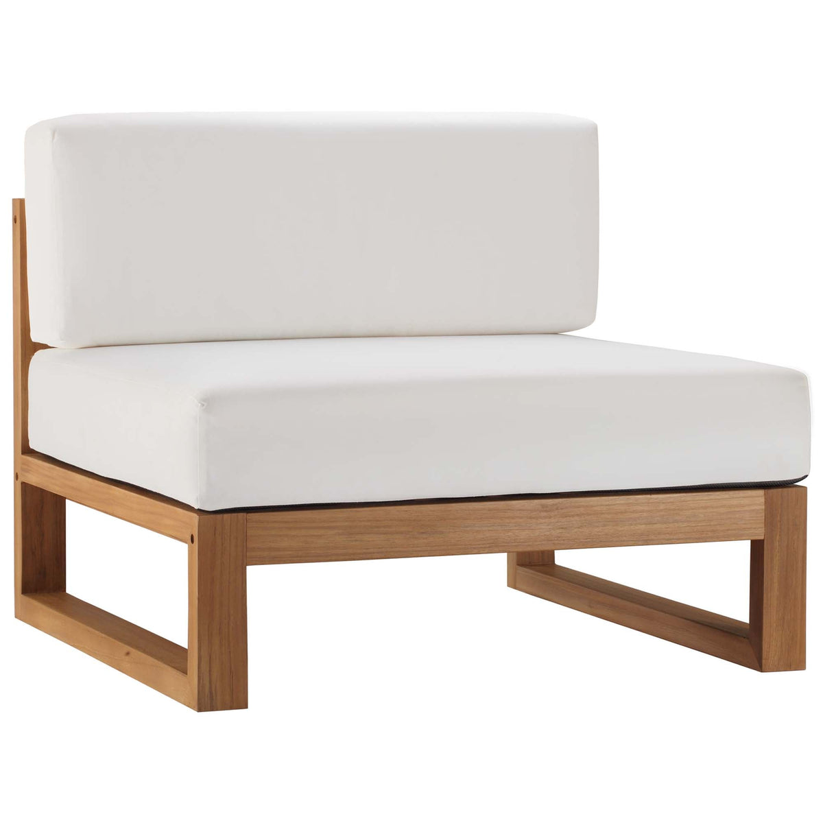 Upland 5-Piece Outdoor Patio Teak Wood Sectional Sofa Set by Modway, photo 7 of 19