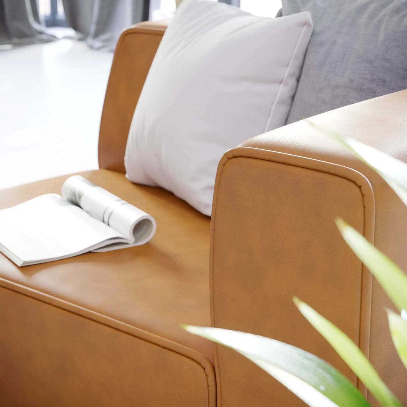 Mingle Vegan Leather Right-Arm Chair by Modway by HouseOfZazla