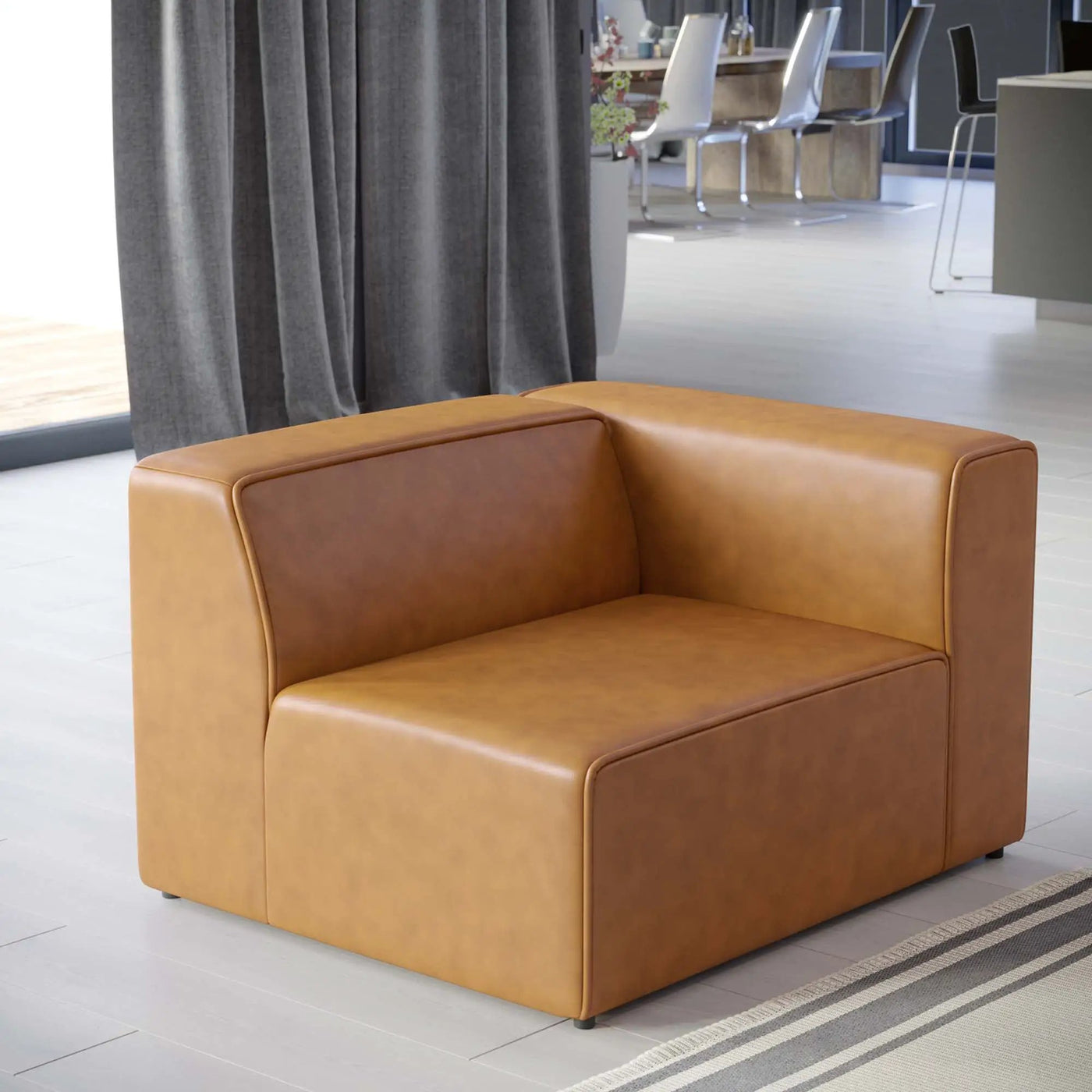 Mingle Vegan Leather Right-Arm Chair by Modway by HouseOfZazla