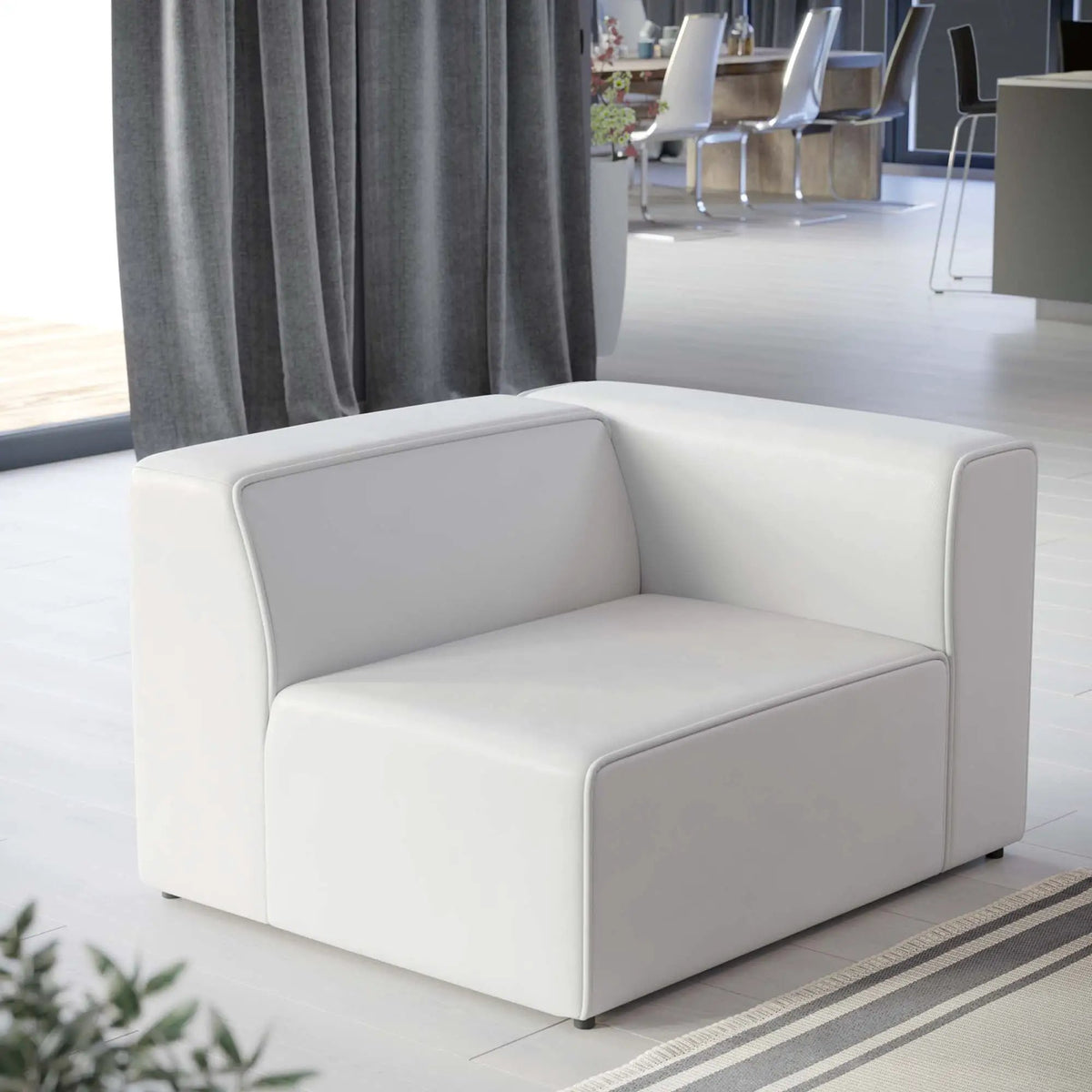 Mingle Vegan Leather Right-Arm Chair by Modway by HouseOfZazla