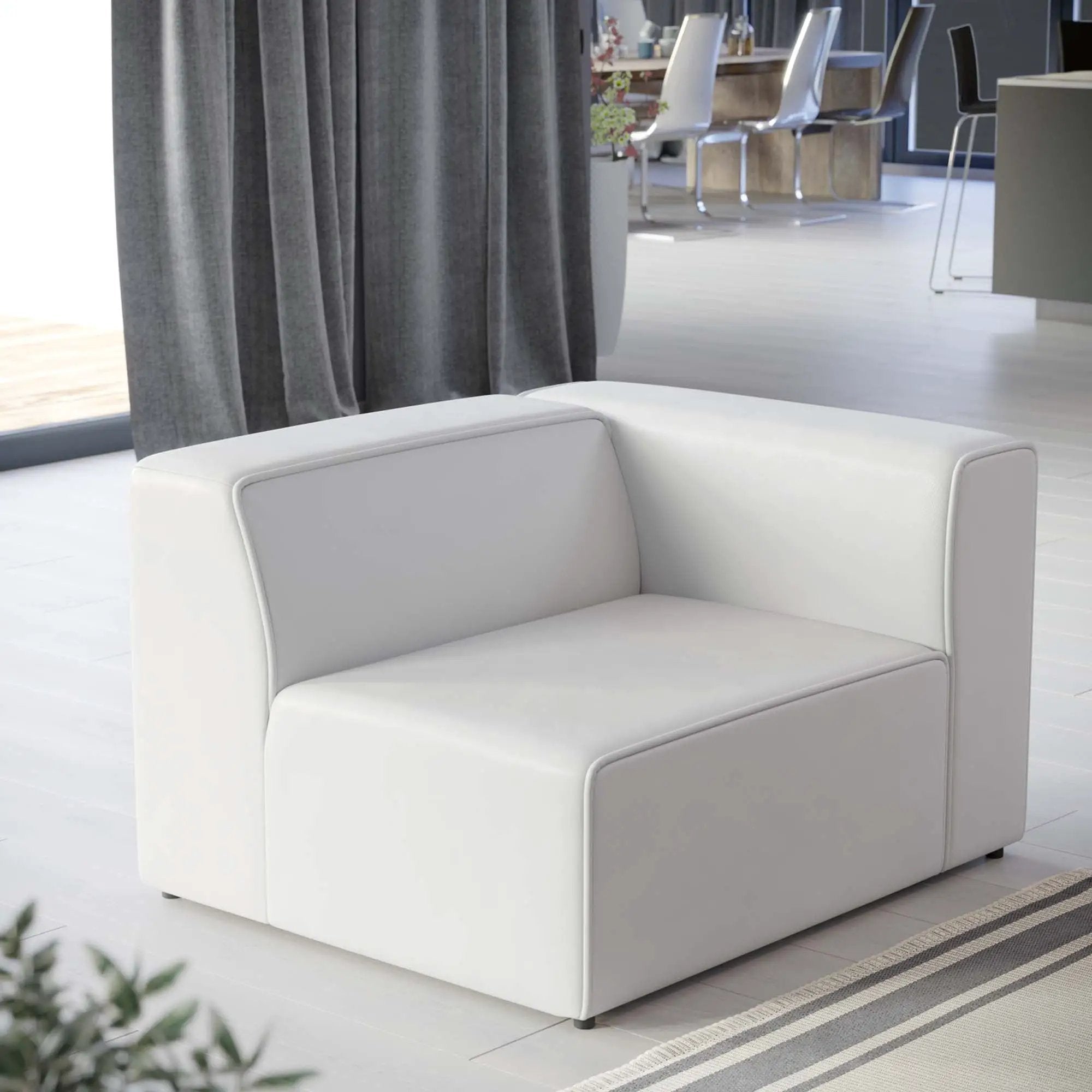 Mingle Vegan Leather Right-Arm Chair by Modway by HouseOfZazla
