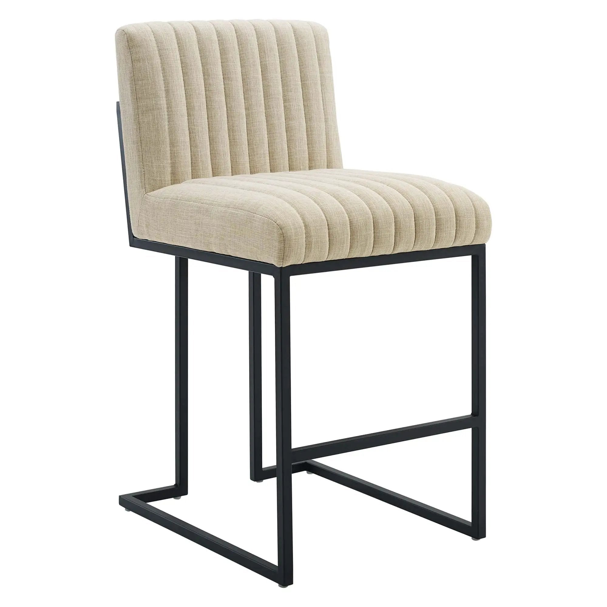 Indulge Channel Tufted Fabric Counter Stool by Modway by HouseOfZazla