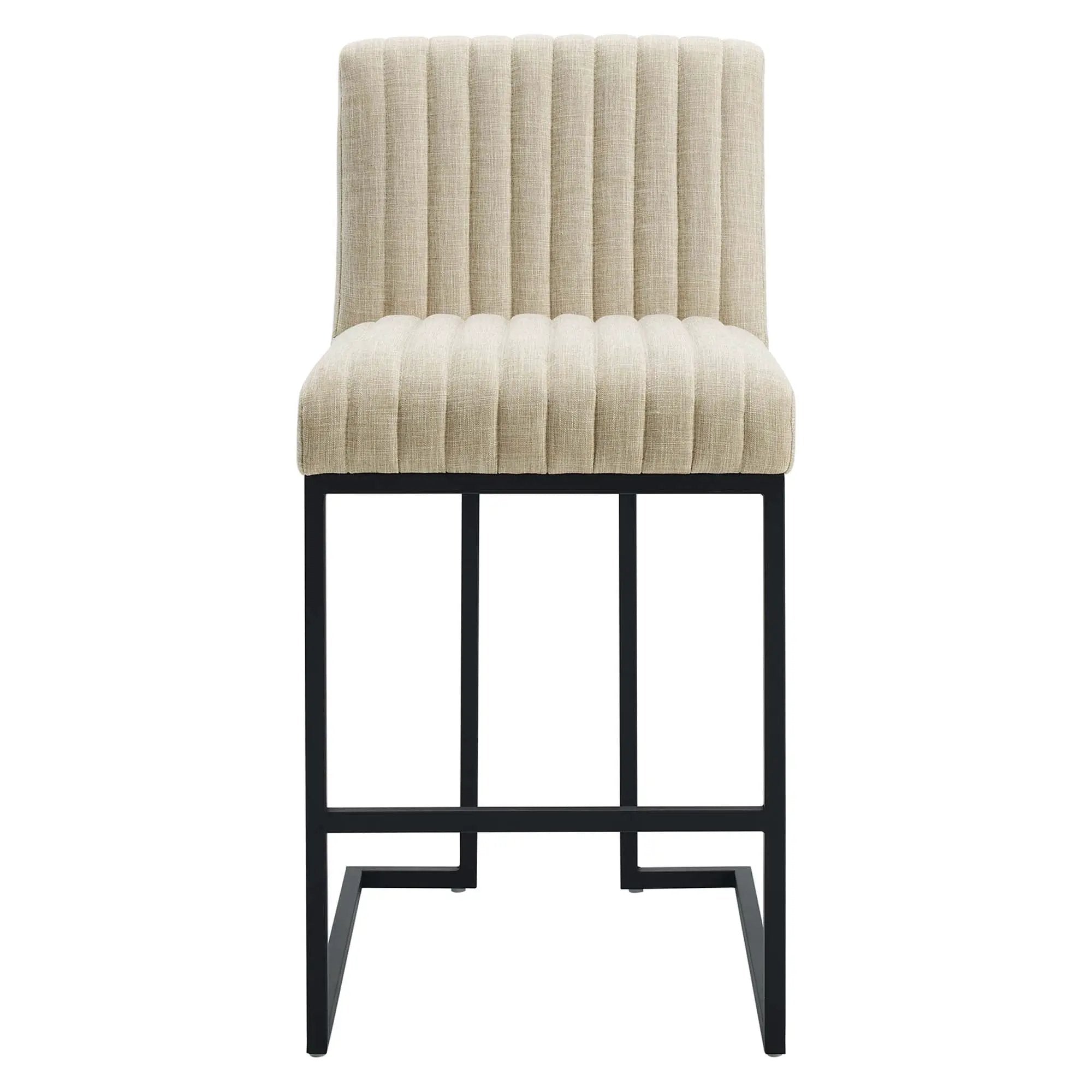 Indulge Channel Tufted Fabric Counter Stool by Modway by HouseOfZazla