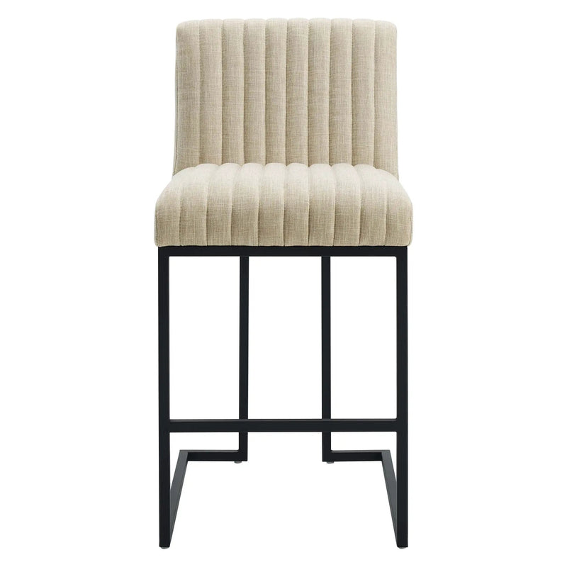 Indulge Channel Tufted Fabric Counter Stool by Modway by HouseOfZazla