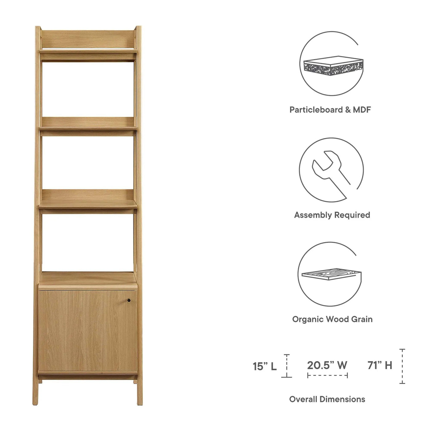 Bixby 21" Bookshelf by Modway by HouseOfZazla