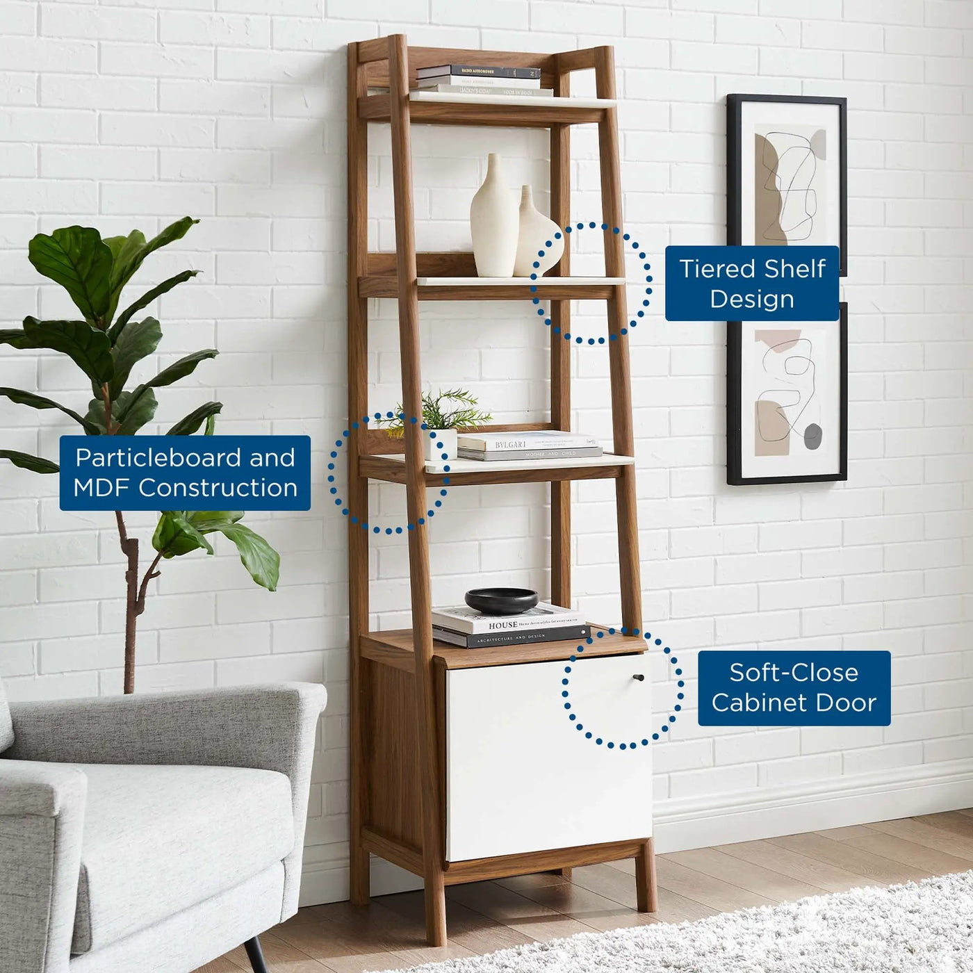 Bixby 21" Bookshelf by Modway by HouseOfZazla