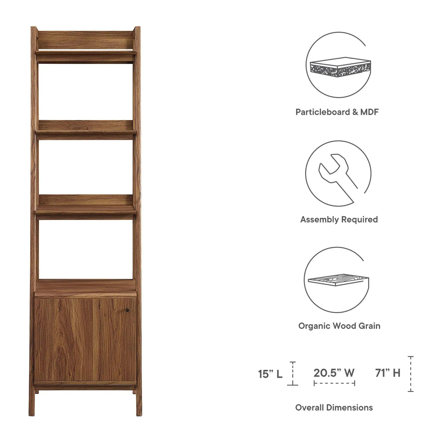 Bixby 21" Bookshelf by Modway by HouseOfZazla