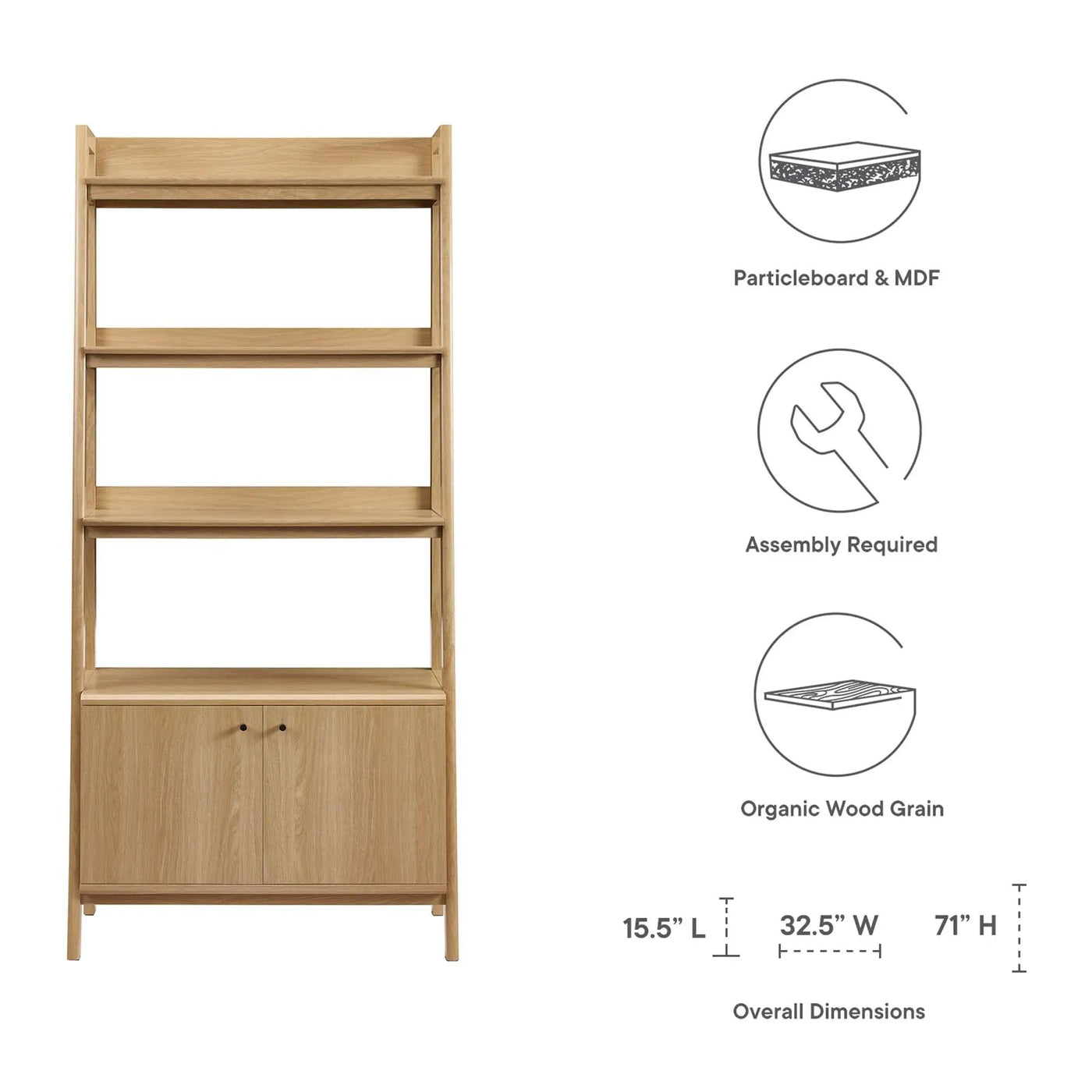 Bixby 33" Bookshelf by Modway by HouseOfZazla