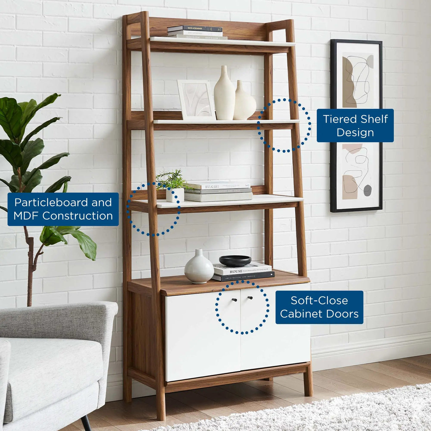 Bixby 33" Bookshelf by Modway by HouseOfZazla
