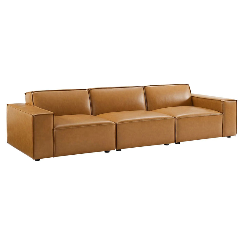 Restore 3-Piece Vegan Leather Sofa by Modway by HouseOfZazla