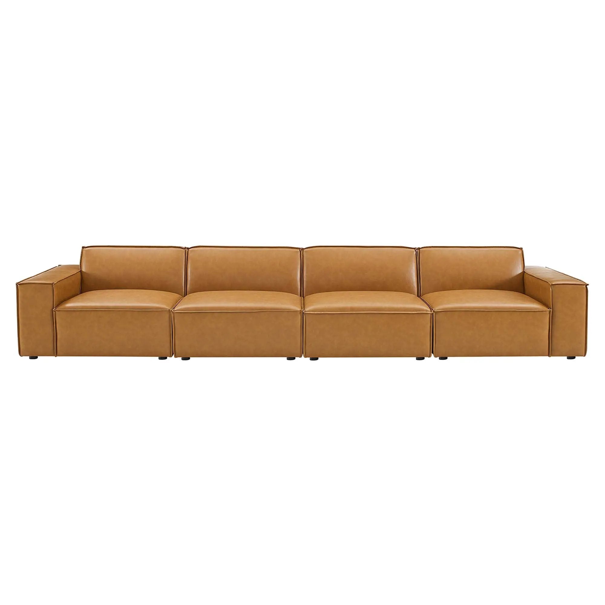 Restore 4-Piece Vegan Leather Sofa by Modway by HouseOfZazla