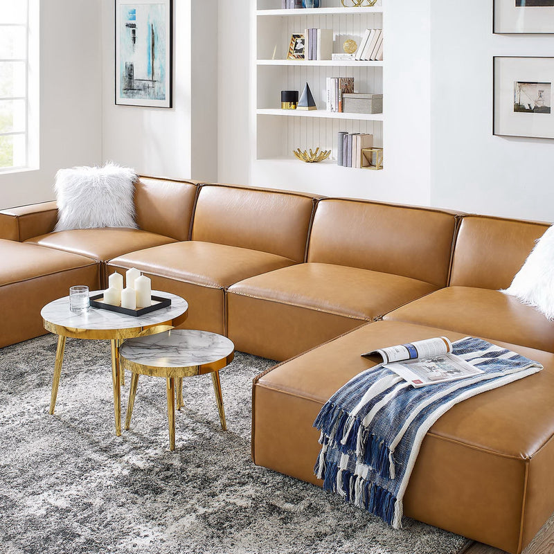Restore 6-Piece Vegan Leather Sectional Sofa by Modway - EEI-4713, photo 15 of 15