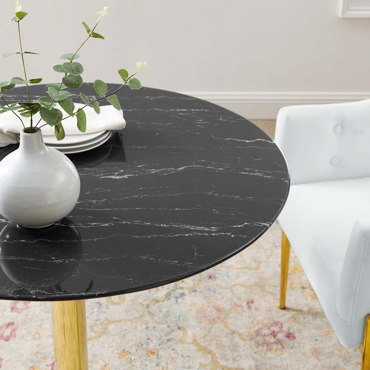 Verne Artificial Marble Dining Table by Modway, photo 23 of 36