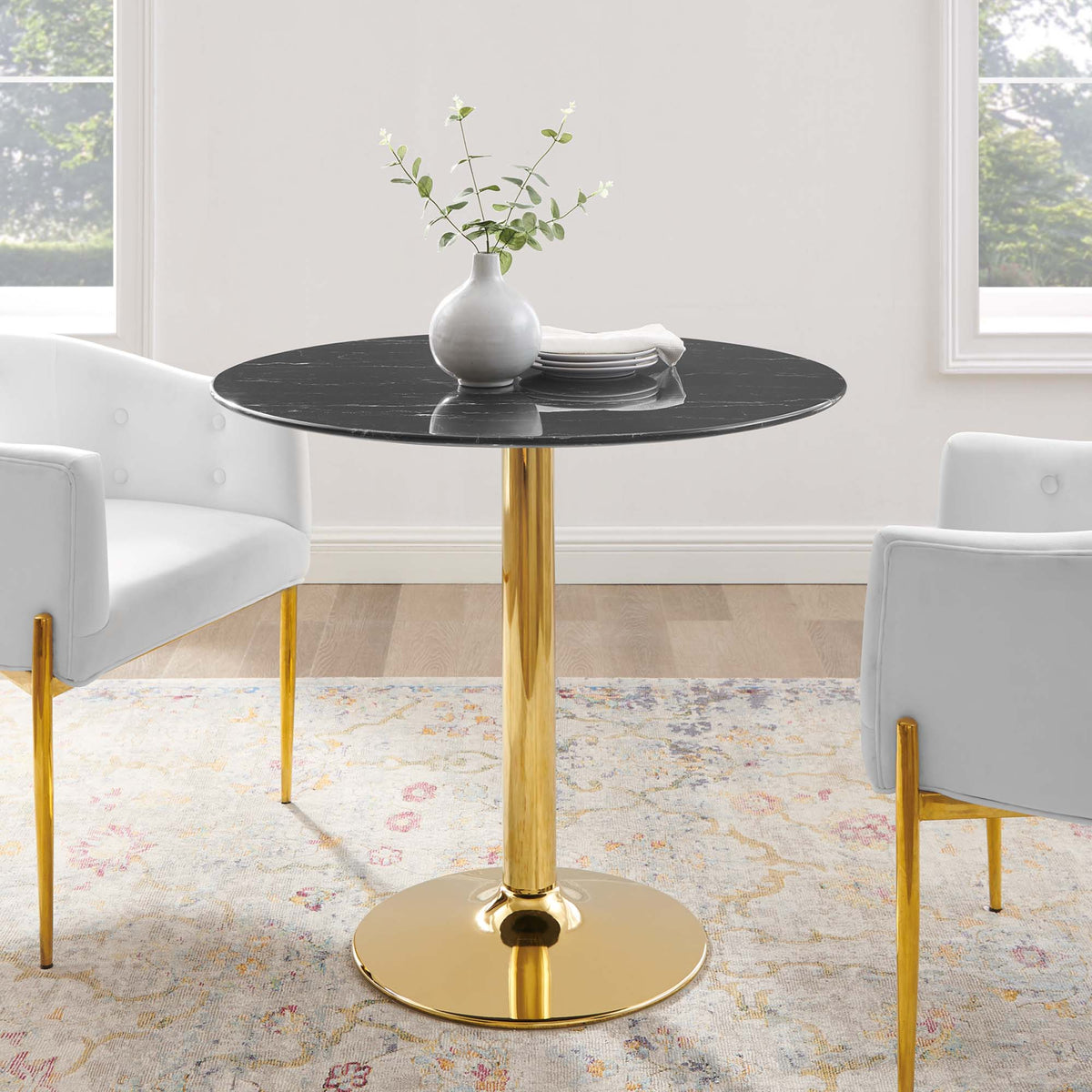 Verne Artificial Marble Dining Table by Modway, photo 22 of 36
