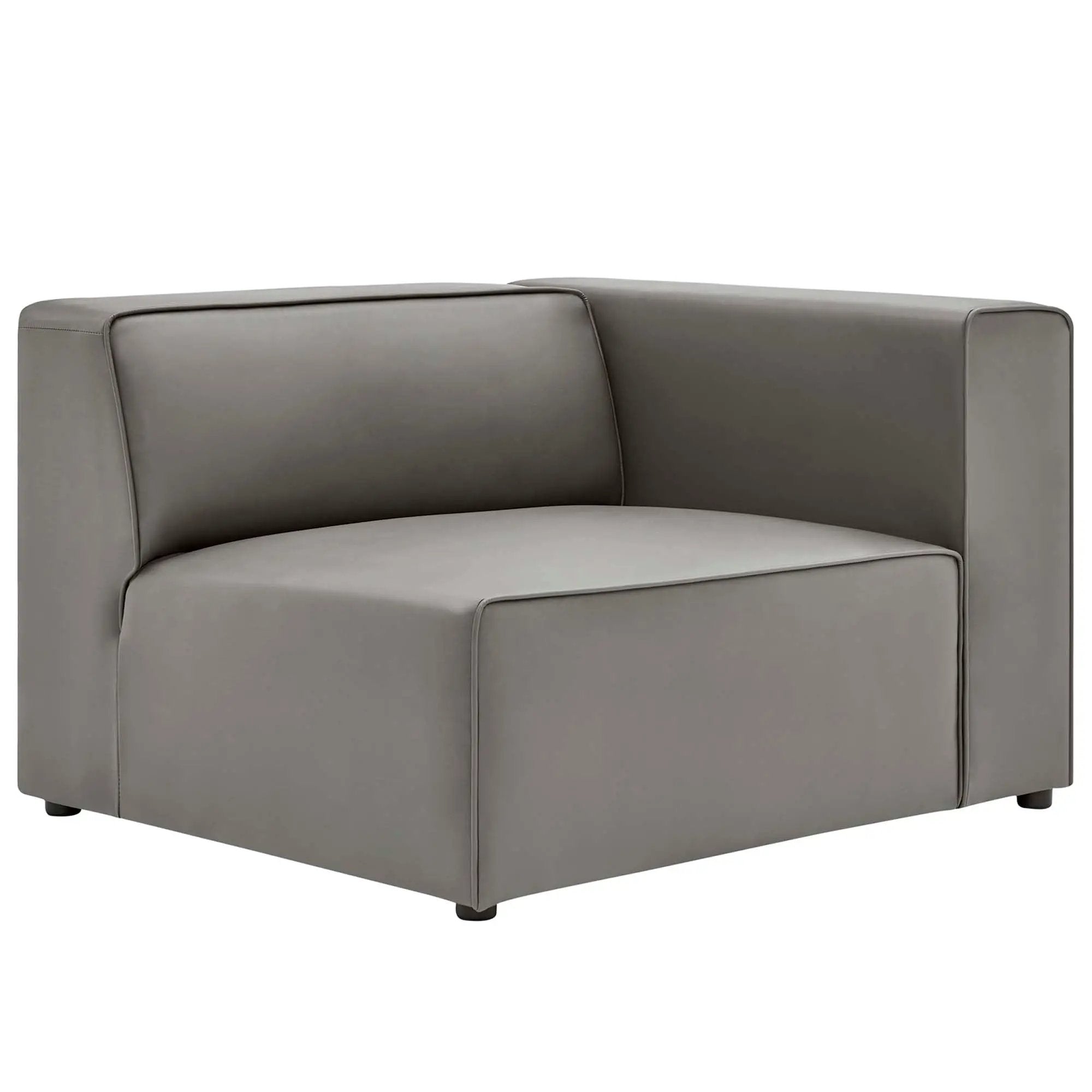 Mingle 2-Piece Vegan Leather Sectional Sofa Loveseat by Modway by HouseOfZazla
