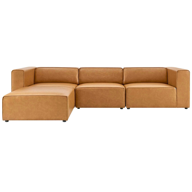 Mingle Vegan Leather Sofa and Ottoman Set by Modway, photo 2 of 13