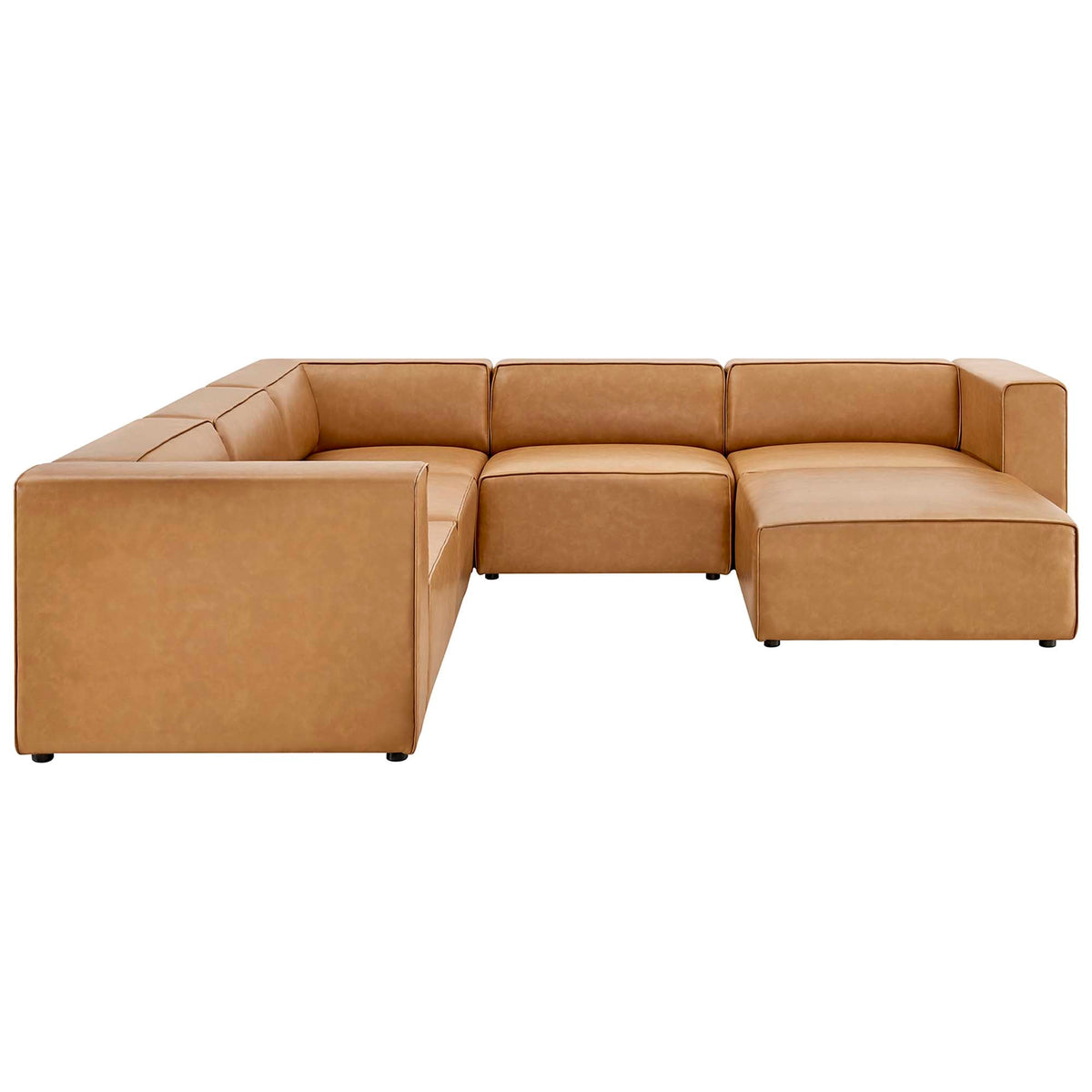 Mingle 6-Piece Vegan Leather Furniture Set by Modway, photo 2 of 14