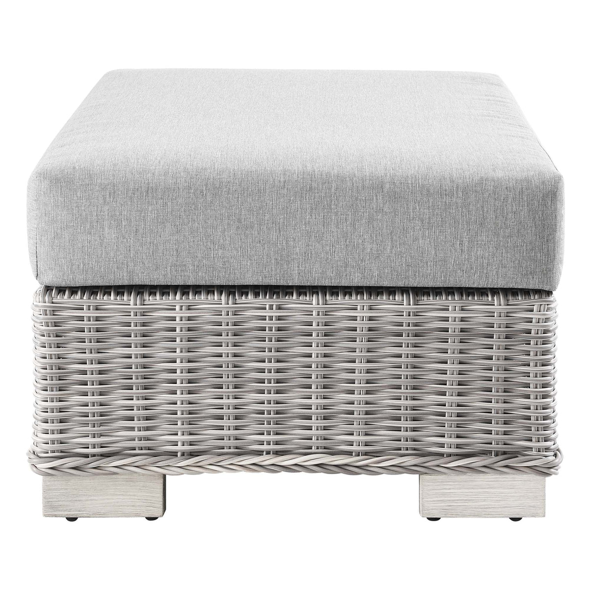 Conway Outdoor Patio Wicker Rattan Ottoman by Modway, photo 2 of 16